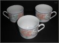 Комплект порцеланови чаши за чай/кафе,с красива инкрустация, снимка 1 - Чаши - 23116940