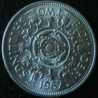 2 шилинга 1967, Великобритания, снимка 1 - Нумизматика и бонистика - 12347531