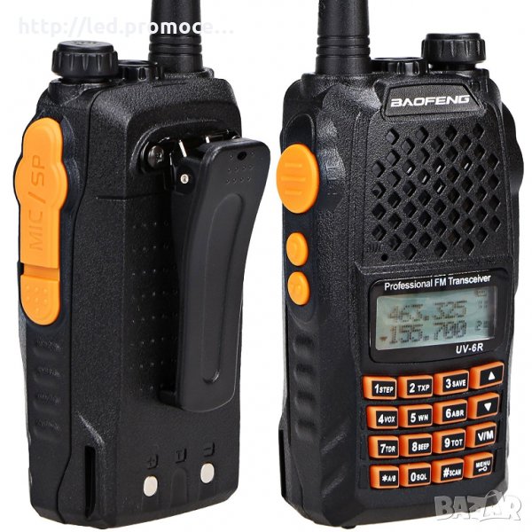Радиостанция BaoFeng UV-6R - BaoFeng UV-6R Dual Band Professional FM, снимка 1