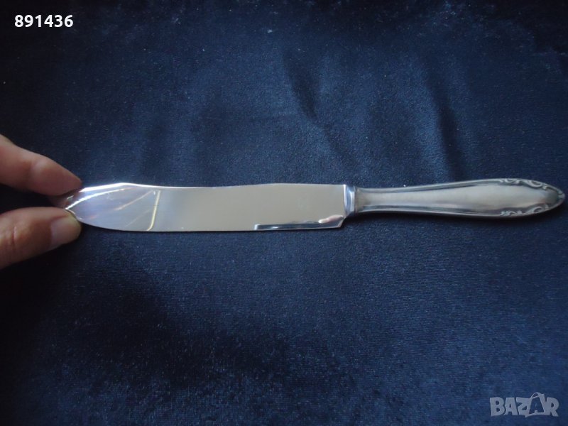 Ретро Австрийски кухненски нож с посребрена дръжка BENDORF, снимка 1