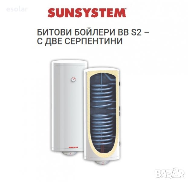 Битов бойлер с две серпентини 200 литра, снимка 1