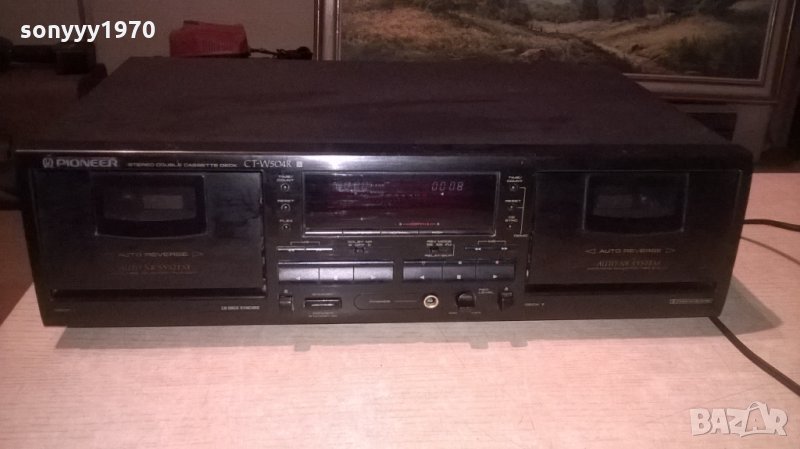 pioneer ct-w504r STEREO дек-внос швеицария, снимка 1