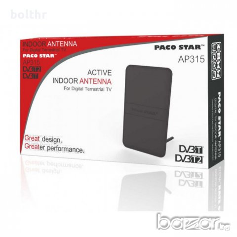 Стайна антена за цифров ефирен сигнал с усилвател Paco Star AP315, снимка 1