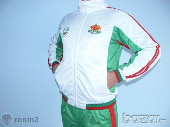 Мъжки спортен екип БЪЛГАРИЯ 485, бяло, зелено, червено, полиестер. , снимка 14 - Спортни дрехи, екипи - 7292112