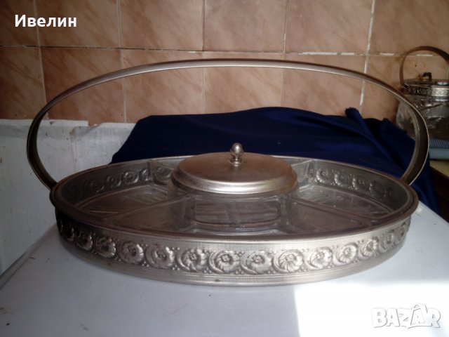 стара купа,плато за ядки,бонбони, снимка 2 - Антикварни и старинни предмети - 22716218