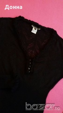 Блуза черна Miss Sixty, снимка 4 - Блузи с дълъг ръкав и пуловери - 20836882