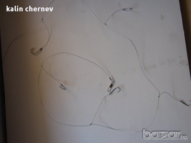 метална линиа с 5 куки, снимка 4 - Такъми - 8458725