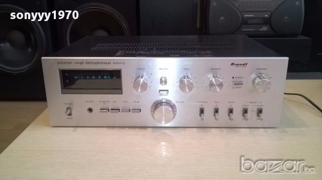 Brandt a6525d preampli-280w-ampli-made in japan-внос швеицария, снимка 4 - Ресийвъри, усилватели, смесителни пултове - 14615265