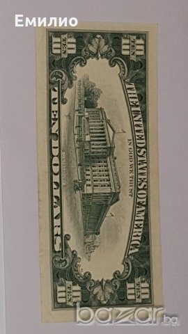 $ 10 Dollars STAR 1963-А NOTE F R B / 7 DIGIT, снимка 5 - Нумизматика и бонистика - 18592550
