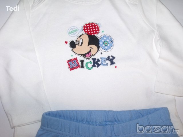 Нова Пижамка Disney/ Мики Маус 6-9 мс., снимка 1 - Бебешки пижами - 11709638