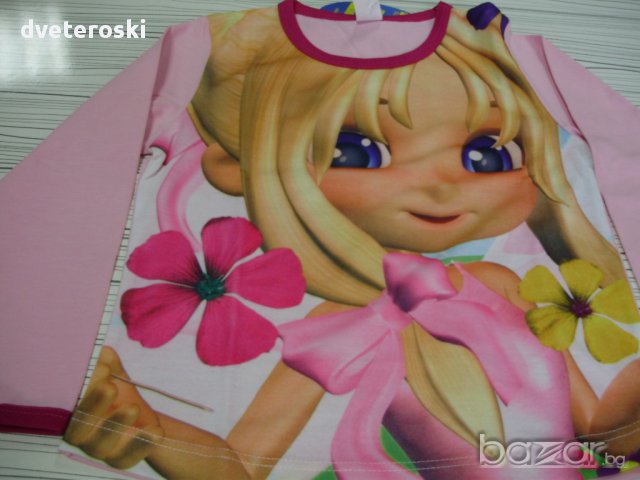 Детска пижама с дълъг ръкав за момиче ръст 92 и 98, снимка 3 - Детски пижами - 11945395