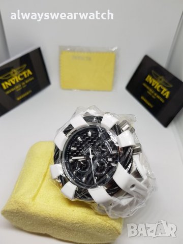 Invicta Bolt Carbon - White / Инвикта Болт Карбон - Бял / чисто нов мъжки часовник / 100% оригинален, снимка 14 - Мъжки - 22466114