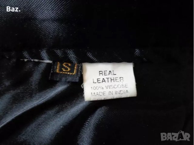  Стилно елече естествена кожа, снимка 5 - Елеци - 23867638