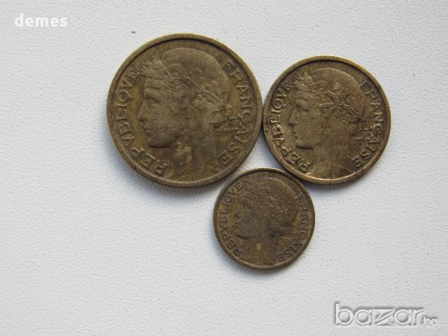 Сет 1, 2 франка и 50 сантима- 1937г., Франция, 202 D, снимка 3 - Нумизматика и бонистика - 17132468