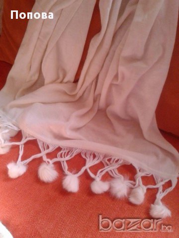 Ест.  кожа декор-голяма наметка /шал , снимка 2 - Шалове - 15958893