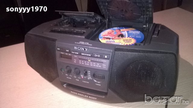 sony cfd-v14 cd/radio cassette corder-внос швеицария, снимка 5 - Ресийвъри, усилватели, смесителни пултове - 12794227