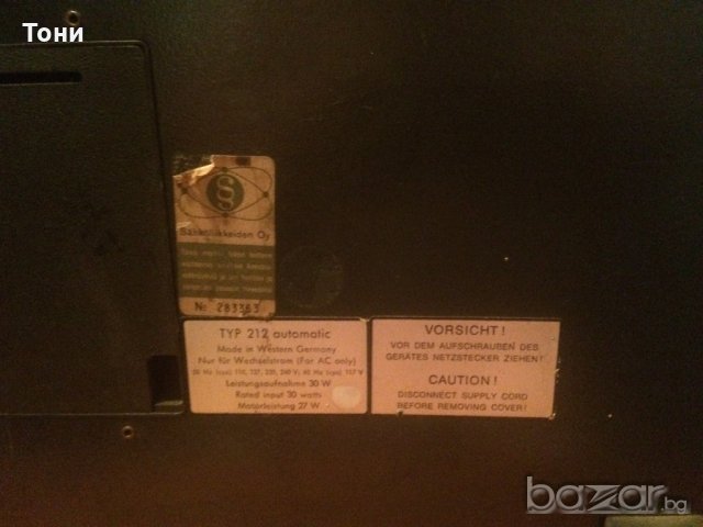 Telefunken Magnetophon 212, снимка 5 - Декове - 18763507