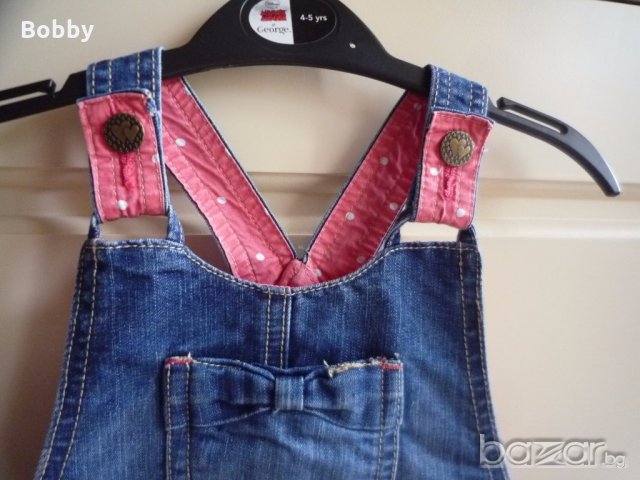 Дънков сукман George 4-5 години, снимка 6 - Детски рокли и поли - 18208886