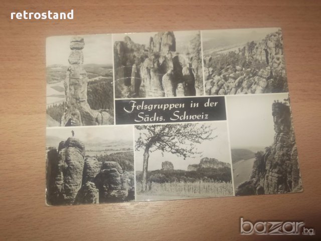 № 2296 стара германска / ГДР / пощенска картичка с марка