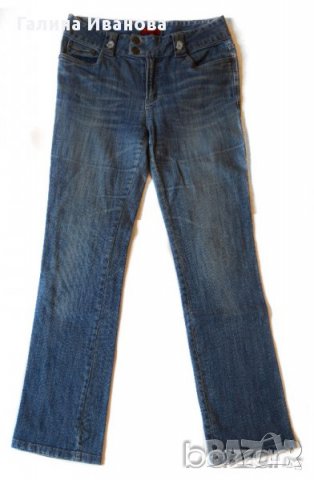 Burberry London дамски дънки сини с бродерия 