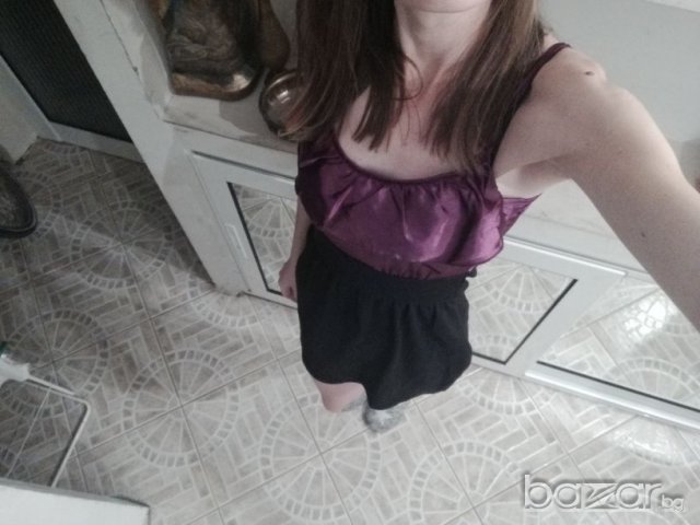 Нови рокли с презрамки в лилаво и черно и синьо и черно, снимка 7 - Рокли - 19994446