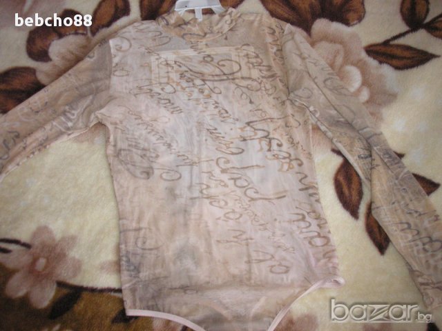  боди с надписи, снимка 2 - Блузи с дълъг ръкав и пуловери - 14085844