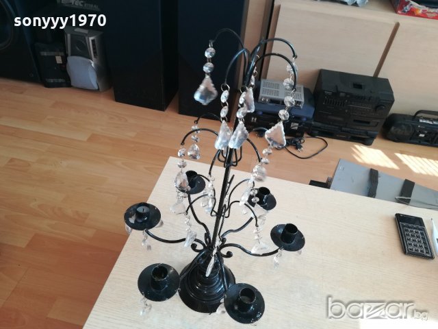 немски свещник с висулки-метален-55х35см-внос швеицария, снимка 7 - Антикварни и старинни предмети - 20892036