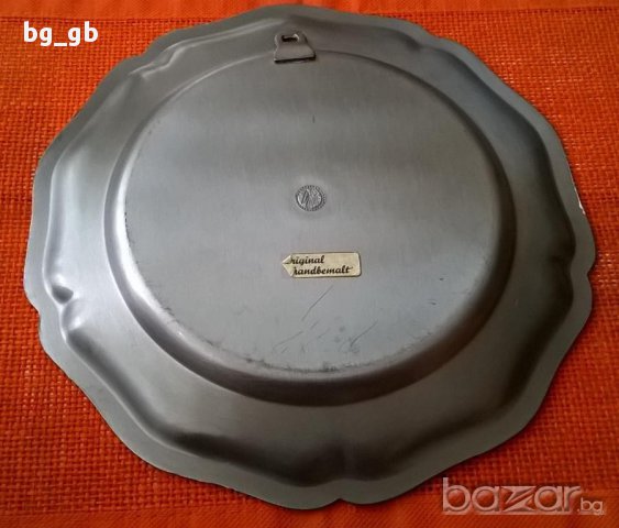 Немска метална чиния, снимка 3 - Декорация за дома - 15375693