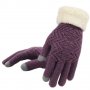 Дамски зимни екранни ръкавици Елегантни пълен пръст, снимка 2