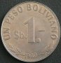1 песо боливиано 1980, Боливия, снимка 1