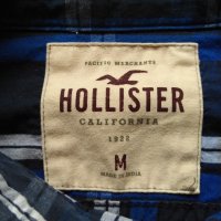 Намалена HOLLISTER риза мъжка синьо каре, снимка 5 - Ризи - 20919643