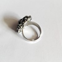 Старинен пръстен с оникс, снимка 2 - Пръстени - 25107910