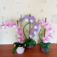 Орхидея от мъниста, снимка 11 - Декорация за дома - 16986339