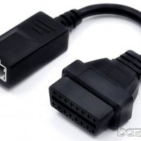 Кабел-преходник за Honda 3 pin към 16 pin OBD2, снимка 1 - Аксесоари и консумативи - 22982607