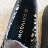 Нови обувки,сив  естествен велур RAINBOW, снимка 3 - Дамски ежедневни обувки - 21939185