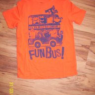 тениска в оранж на George Fun Bus-5/6г. -размер-110-116, снимка 6 - Детски тениски и потници - 7112217
