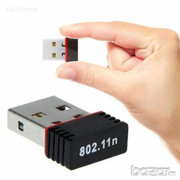 Mini Wireless 150Mbps USB Adapter WiFi 802.11n, снимка 1