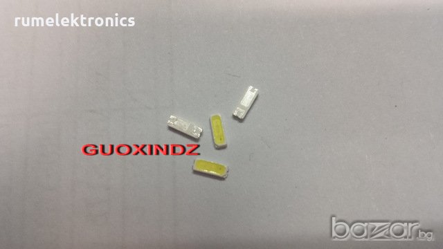 Led smd светодиоди 4014, 0,2W, 3V с голям анод за подсветка на тв , снимка 1