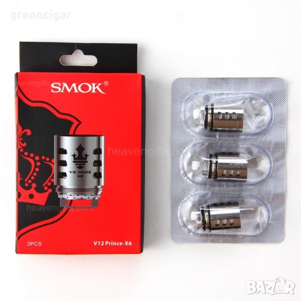 Изпарителна глава Smok Prince V12-X6 Sextuple Core 0.15ohm, снимка 1