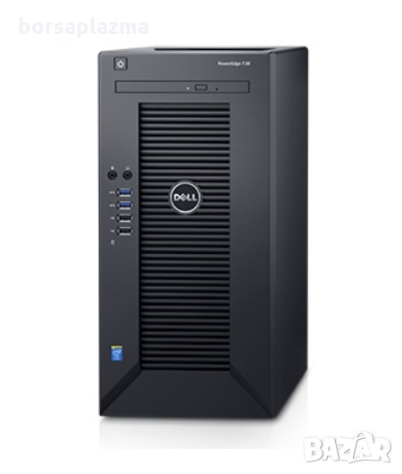 Dell PowerEdge T30, Intel Xeon E3-1225v5 (3.3GHz, 8M), 8GB 2133MHz UDIMM, 1TB SATA HDD, DVD+/-RW, TP, снимка 1