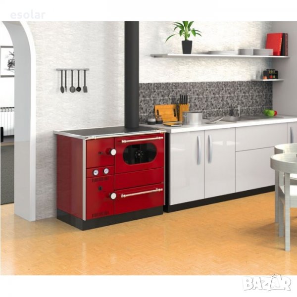 Многофункционална готварска печка на дърва Alfa Term 20 kW, снимка 1