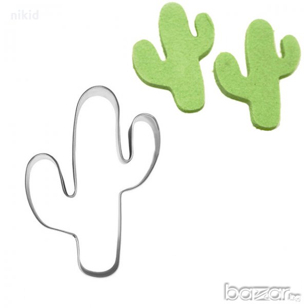 Кактус метален резец форма за направа на сладки украса тесто бисквитки фондан и др., снимка 1