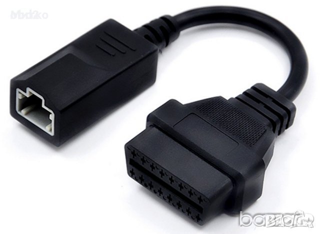 Кабел-преходник за Honda 3 pin към 16 pin OBD2, снимка 1
