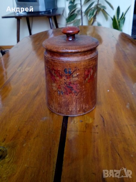 Стара дървена кутия за подправки, снимка 1