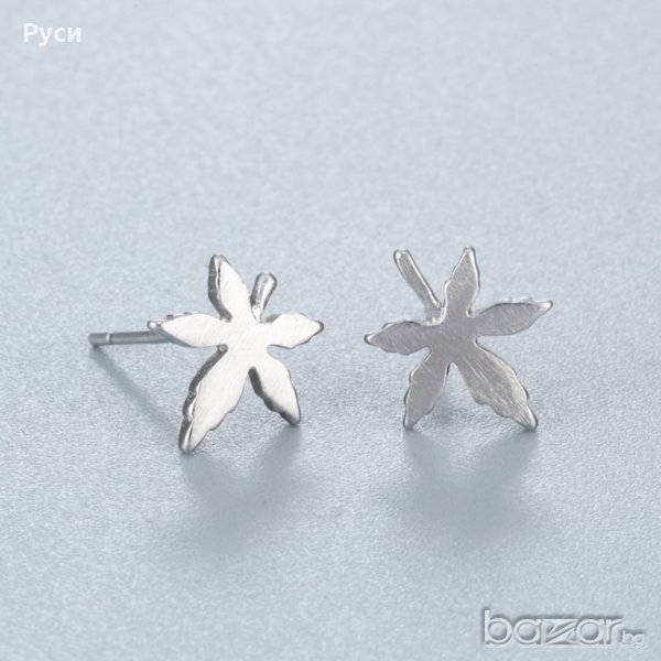 Обеци - Листо марихуана, снимка 1