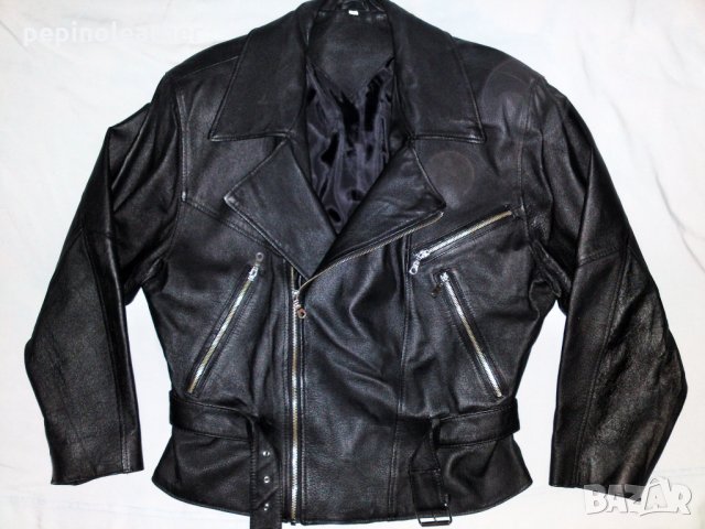 Дамско Кожено Яке Рокерско Мото Асиметрично закопчаване, снимка 10 - Якета - 25696700