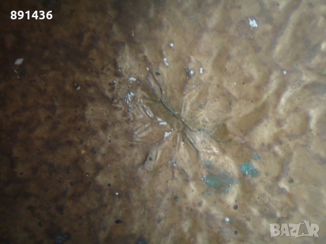 МЕСИНГОВ БРОНЗОВ ТАС ЗА БАНЯ РЪЧНО КОВАН, снимка 3 - Антикварни и старинни предмети - 25650204