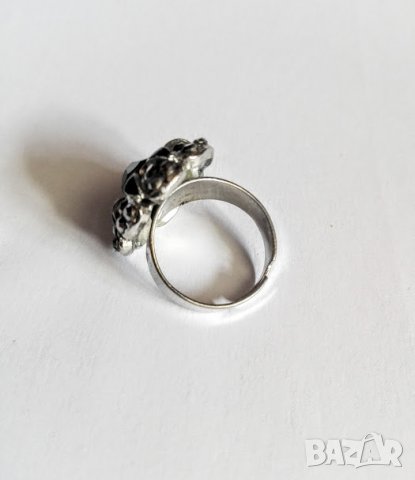Старинен пръстен с оникс, снимка 2 - Пръстени - 25107910