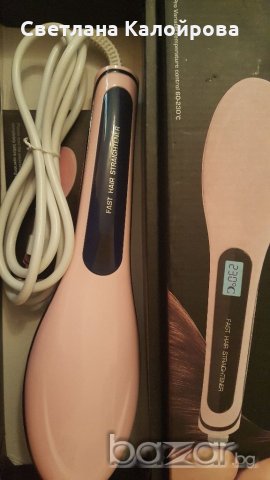 Електрическа четка за изправяне на коса, снимка 2 - Аксесоари за коса - 18329356