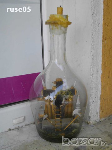 Шише старо с монтирана вътре библейска сцена, снимка 2 - Други ценни предмети - 14876952